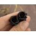 Black rose ear plugs Gothic flower gauge earrings for stretched ears Halloween tunnels Witchcraft jewelry Dark aesthetic wedding 