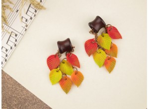 Fall leaves copper chain tunnel hangers 8-20mm 
