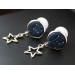 Orion's belt plug earrings for stretched ears Celestial gauges and tunnels Custom constellation 8g-12mm Handmade