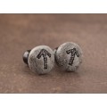 Viking plug earrings Custom rune gauges and plugs for stretched ears Men's jewelry Warrior protective amulet Pagan talisman