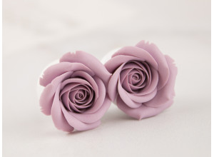 Custom color blush pink rose ear plugs 3-20mm