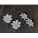 Light mint green succulent earrings for gauged ears Floral plugs and tunnels Bridesmaid jewelry Stretched earlobes Handmade