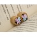Wooden tunnels for bride Pastel colors succulent Wedding ear plugs and gauges Stretched ears jewelry Handmade