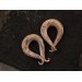 Spiral gauges ancient style jewelry for stretched ears Horn plugs and tunnels Bone textured tentacle earrings