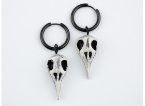 Bird skull hoop hangers 6-25mm