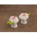 White peony flower ear plugs for stretched ears Bridal gauge earrings Floral jewelry for wedding Handmade